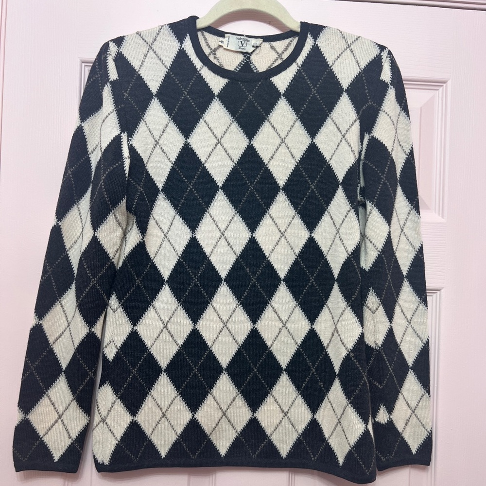Argyle Valentino Harlequin Sweater Vintage